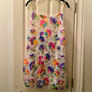 Multi Colored Sequin Cocktail Party Dress